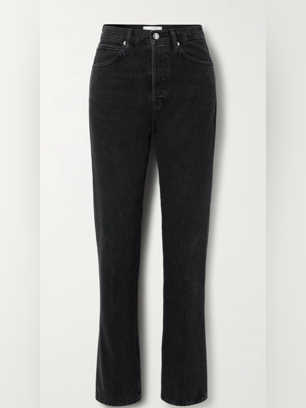 FRAME The Vertical Jeans in Black (Size 27).